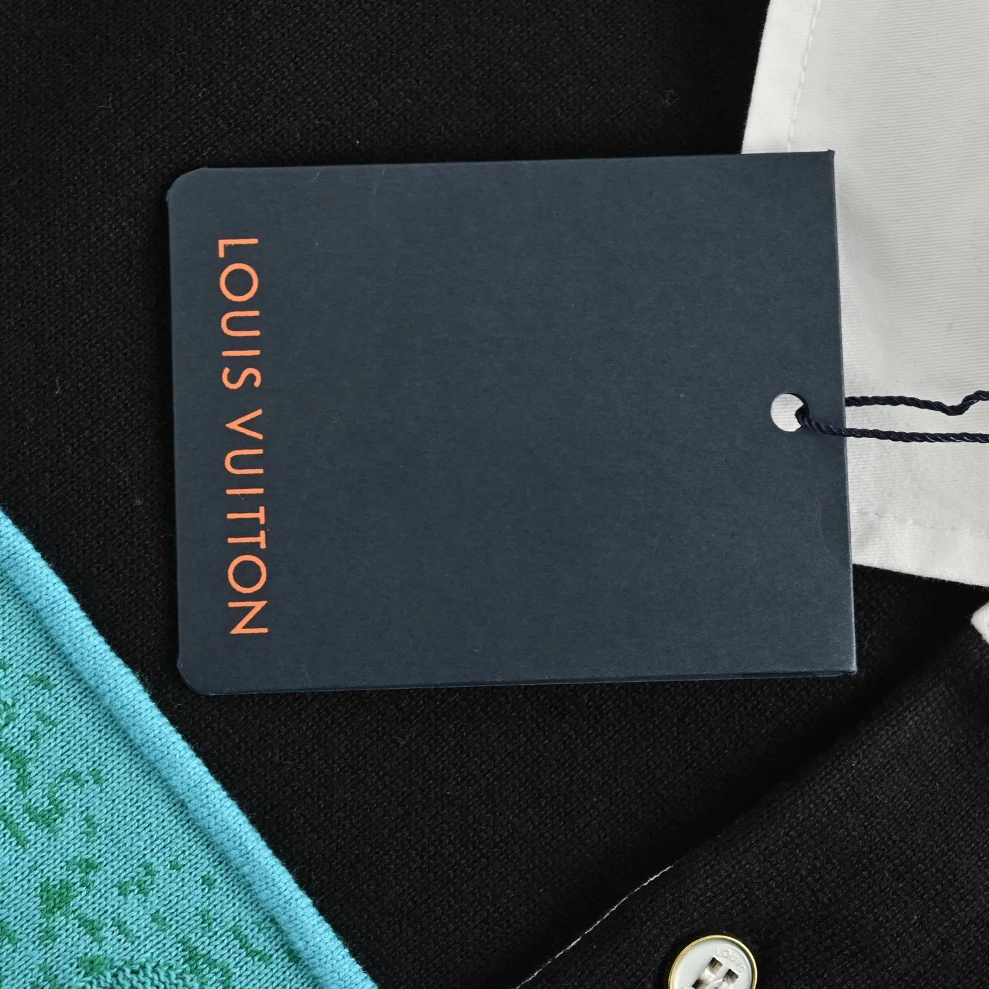 Louis Vuitton/Louis Vuitton 25ss gradient old flower jacquard color block knitted Polo short sleeves
